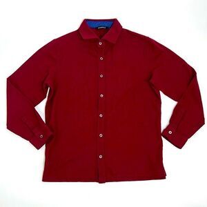 Bugatchi Maroon Button Down Shirt